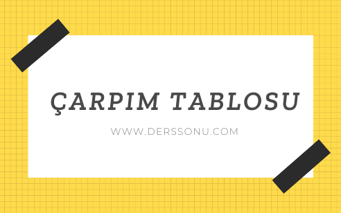 Çarpım Tablosu