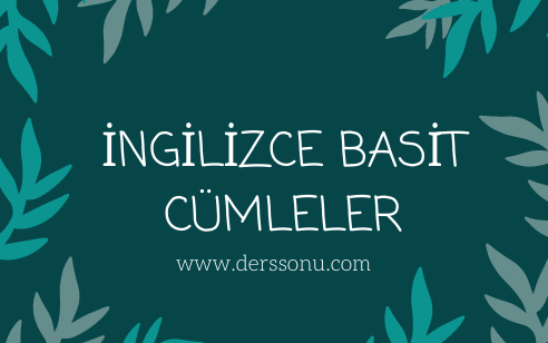 İngilizce Basit Cümleler