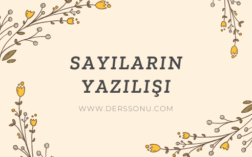 Sayıların Yazılışı