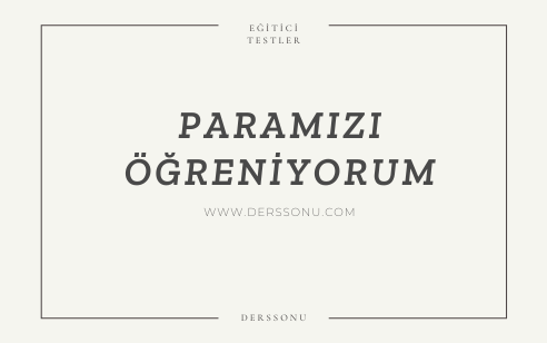 Paramızı Öğreniyorum