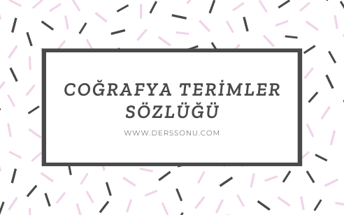 Coğrafya Terimler Sözlüğü