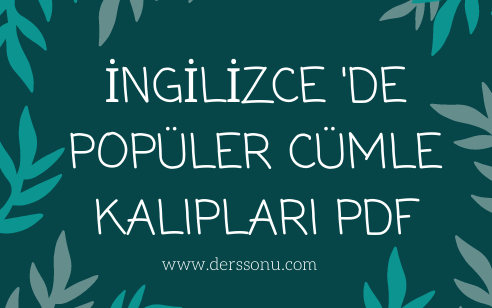 İngilizce ‘de Popüler Cümle Kalıpları